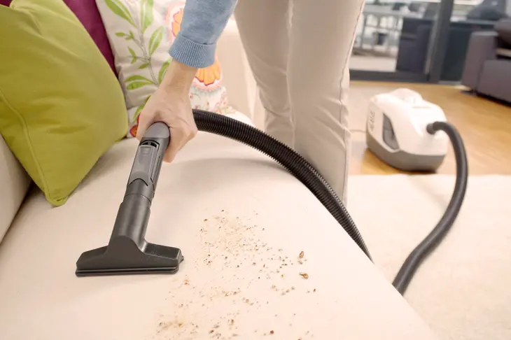 An image showing a high-pressure washer blasting away dirt and grime from outdoor surfaces.